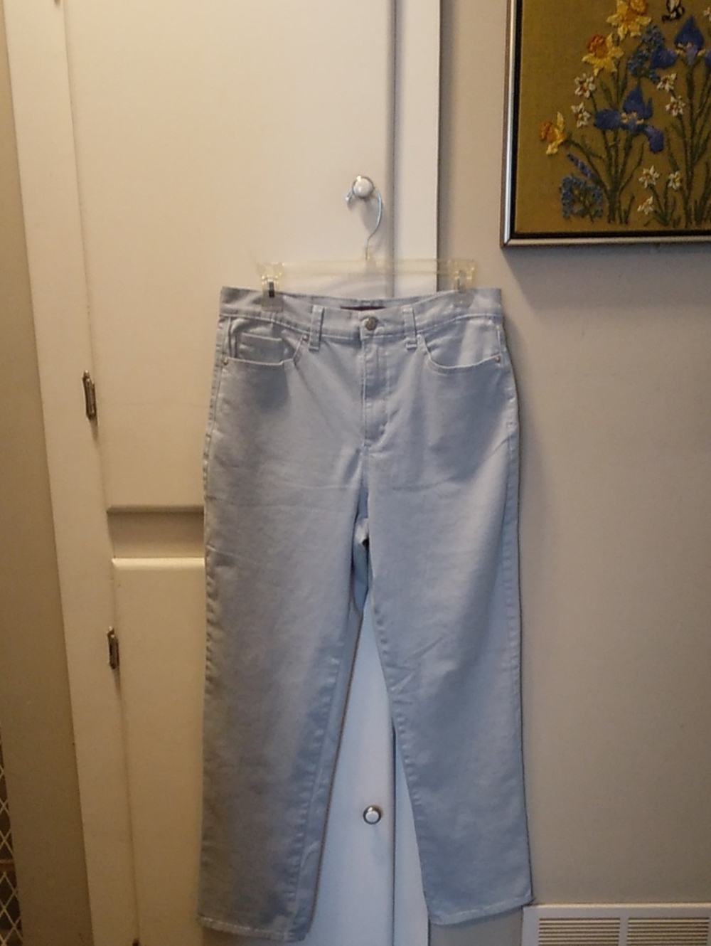 Gloria Vanderbilt Light Blue Denim Jeans with Maroon Label